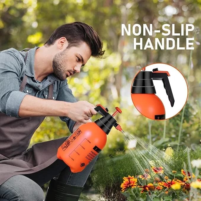 FarmEarth 2 Liter Garden Pressure Sprayer, Manual Operated For Sanitizing And Gardening Operations, Red Color - Image 6