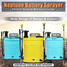 Neptune Model-21 2 in 1 Battery And Manual Sprayer, 12V x 8Amp, 20L Tank, Telescopic Lance, 4 Nozzles, Ideal For Agriculture & Garden (Color May Vary) 4
