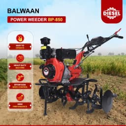 Balwaan BP-850 5.5 HP Diesel Power Weeder, 247CC, 32 Blades, 4-Stroke Engine, Easy Start Mechanism 5