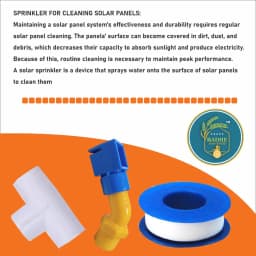 Radhe Solar Panel Cleaning Sprinkler Shower L Type With PVC T, Ideal Solution For Maintaining Solar Panels 4