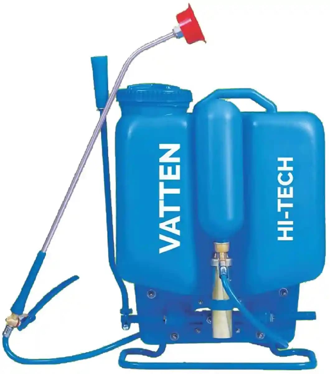 FarmEarth Vatten Hitech 16L Blue Knapsack Manual Operated Hand Sprayer, Ideal For Agriculture, Horticulture, Plantations, Etc