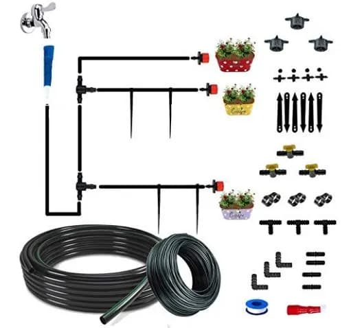 Vasudha Irrigation Plants Drip Irrigation Kit, Watering Kit for Home Garden, Farming & Agriculture Purposes - Image 3