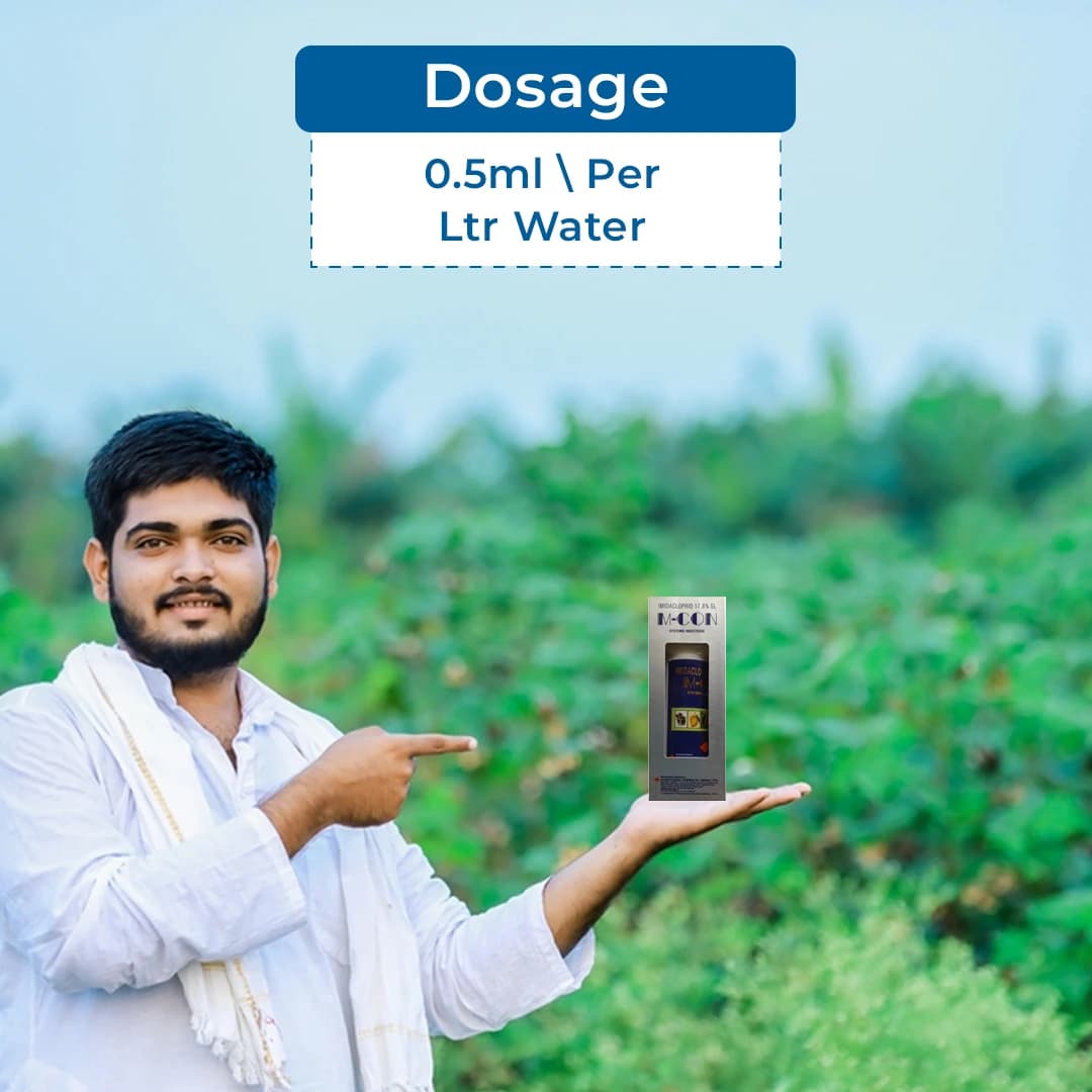 सुमितोमो एम-कॉन इमिडाक्लोप्रिड 17.8% एसएल प्रणालीगत कीटनाशक, रस चूसने वाले कीड़ों और दीमकों का नियंत्रण - Image 5