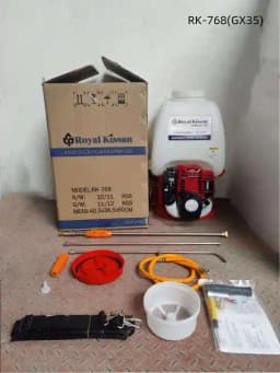 Royal Kissan Knapsack Power Sprayer (RK-PSC-350) 4 Stroke Copper Gx35 Engine 7000 RPM, Used For Agricultural & Gardening Area, 20 L Tank Capacity 7