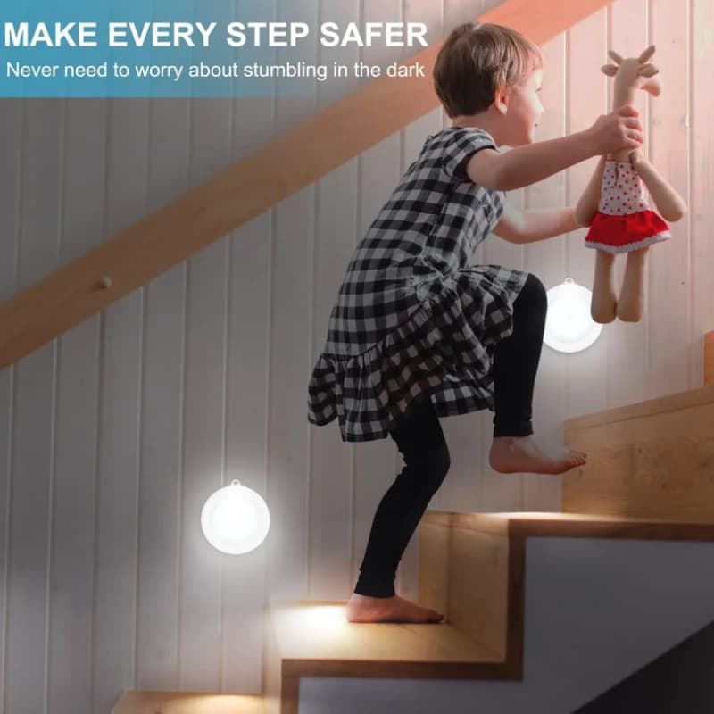 Round Shape 8 LED Motion Sensor Induction Led Light - Image 4