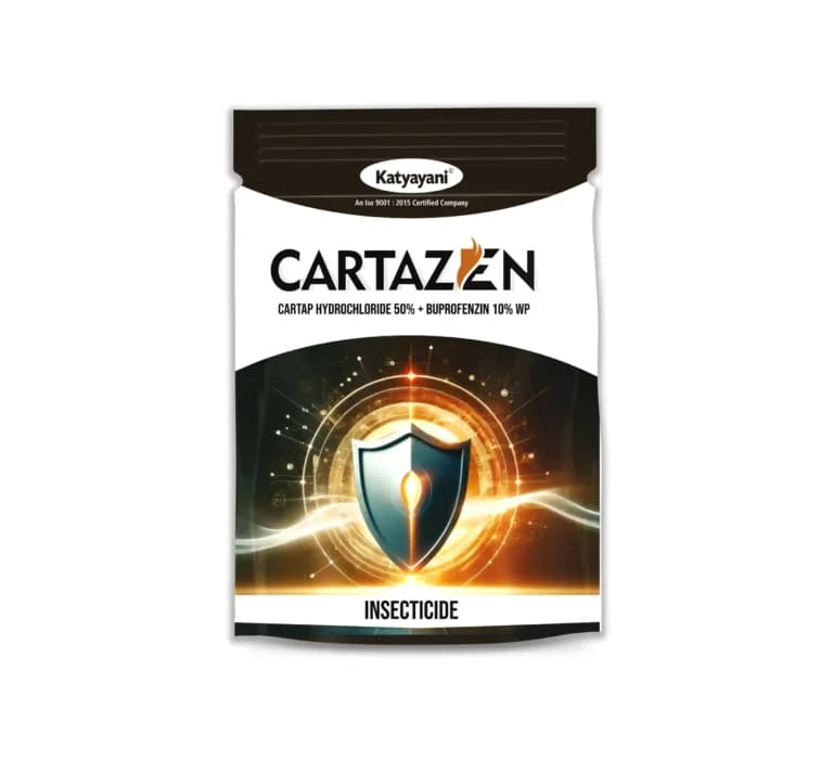 Katyayani CARTAZEN Cartap Hydrochloride 50% + Buprofezin 10% WP Insecticide For Stem Borer And Hopper Control In Paddy Crop - Image 3