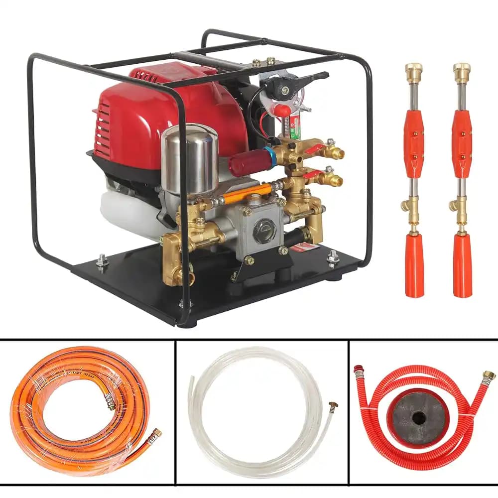 Neptune NPW-50 4-Stroke Portable Power Sprayer, 35CC Petrol Engine, 15 Meter Hose, High Pressure Up To 35 Feet Spray, Ideal For Farming & Garden - Image 4