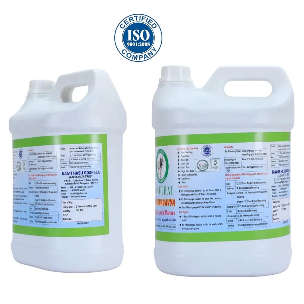 Pasuthai Panchagavya Liquid Plant Growth Promoter, Promotes Healthy plant Growth & Boosts Soil Microbial Activity - Image 11