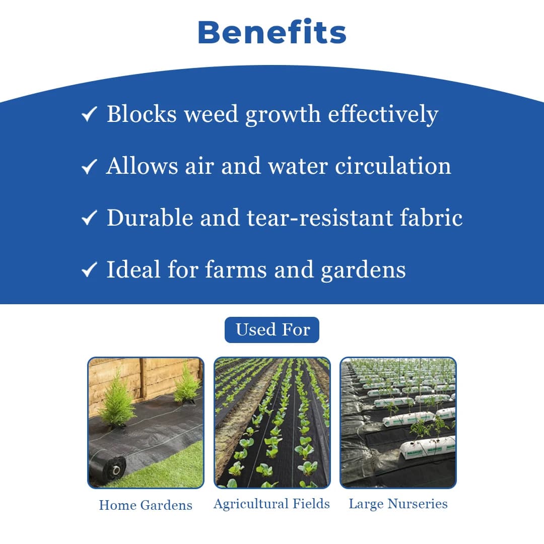 Mipatex Premium Garden Weed Control Barrier Sheet Mat, Durable Quality, Easy To Use and Set-Up. - Image 4