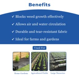 Mipatex Premium Garden Weed Control Barrier Sheet Mat, Durable Quality, Easy To Use and Set-Up. 4