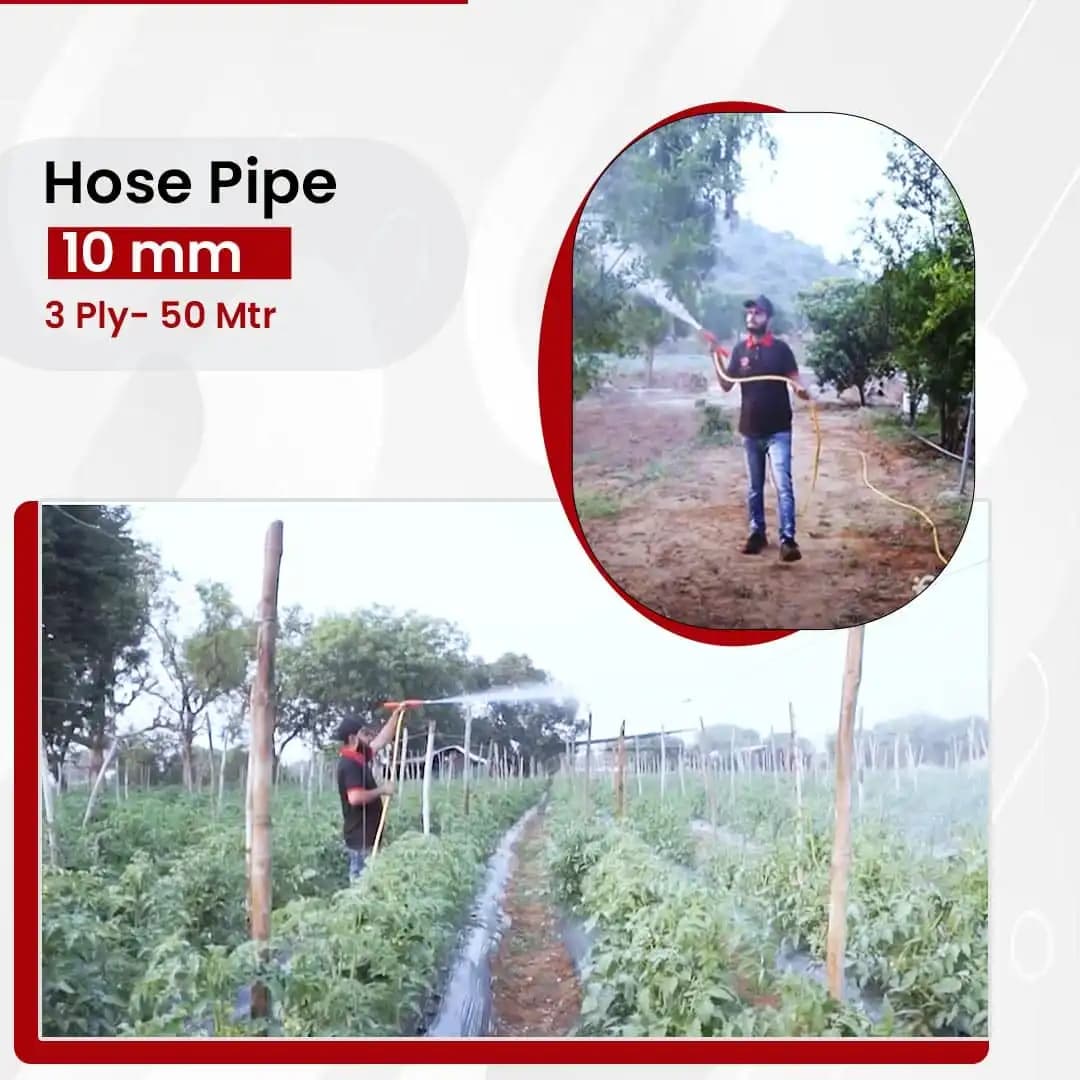 Balwaan 10mm Hose Pipe, 3 Ply, Heavy Duty High Pressure PVC Pipe, Efficient Spraying In Gardening, Agriculture, Commercial And Construction Use - Image 4