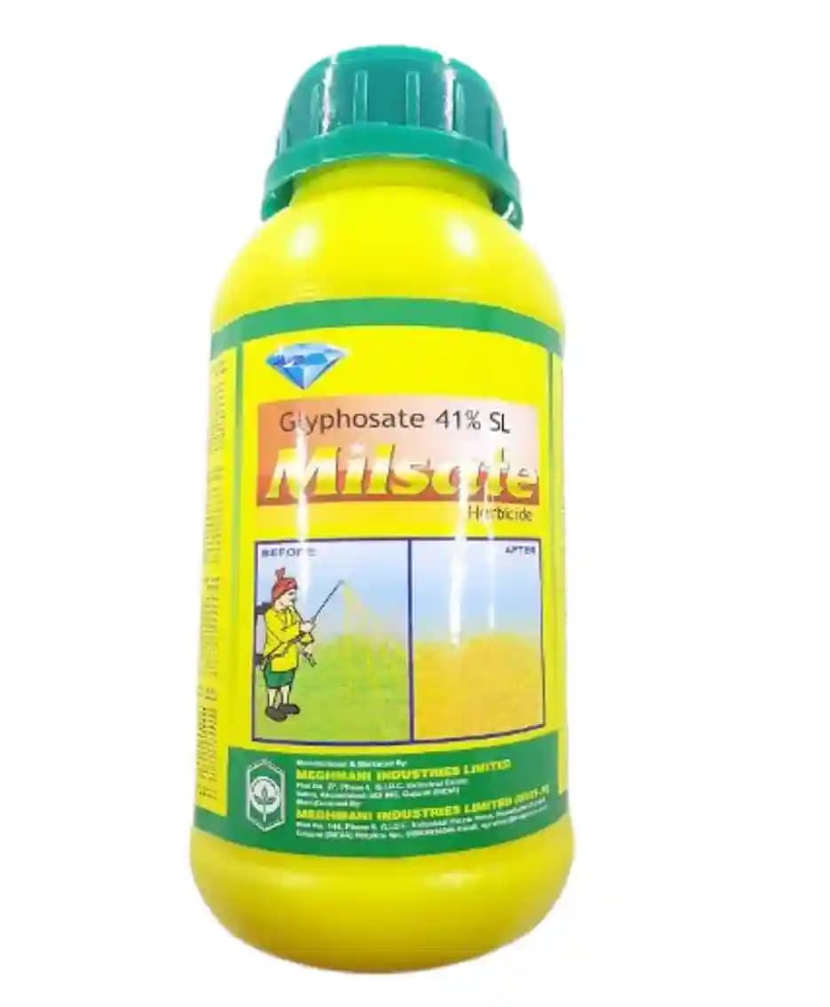 Meghamani Milsate Glyphosate 41% SL Herbicide, Weed Killer, Non-Selective - Image 1