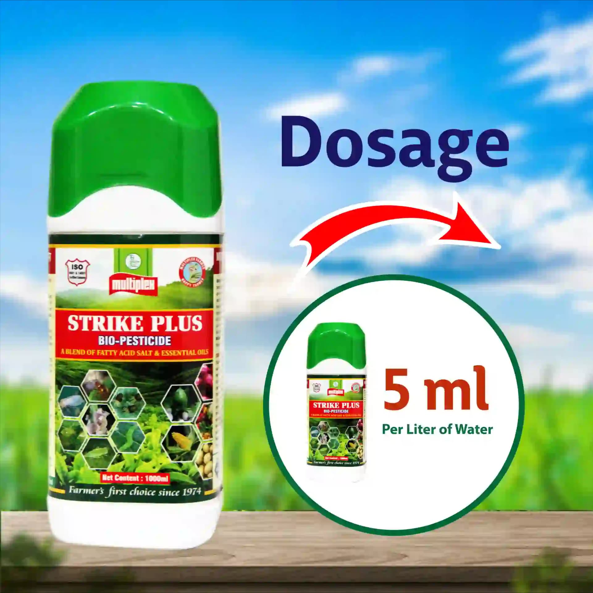 Multiplex Strike Plus Advanced Bio-Pesticide For Sucking Pests, Mites, Thrips And Lepidopteran Control - Image 4