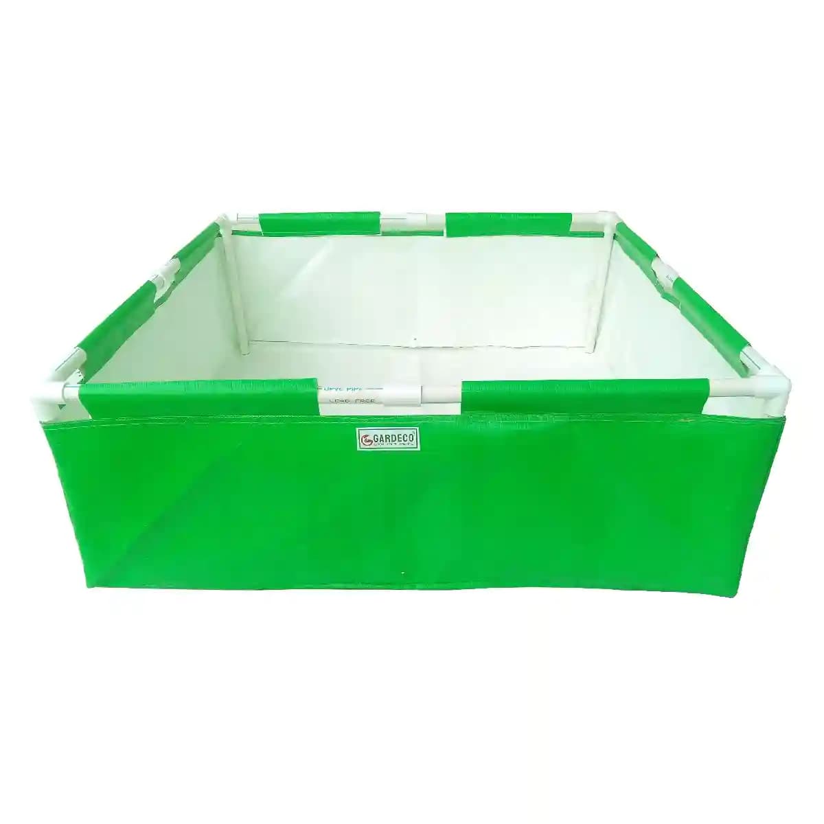 GARDECO HDPE UV Protected 360 GSM, Green Color, Rectangular Plants Grow Bag, Suitable for Terrace Gardening with PVC Pipe Support - Image 3