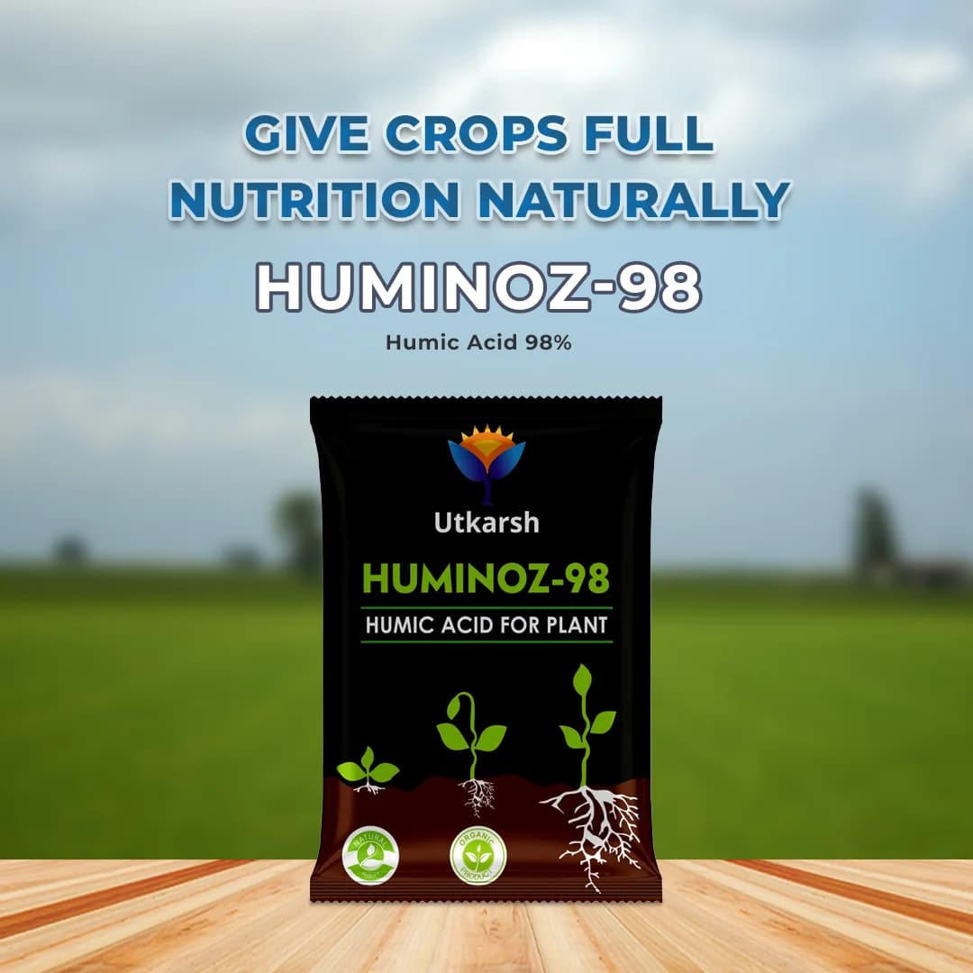 UTKARSH Huminoz-98 Humic Acid 98% for Plant, Plant Fertilizer For Potted Plants, Plant Growth Enhancer, Soil Conditioner, Improves Plant Root System - Image 2