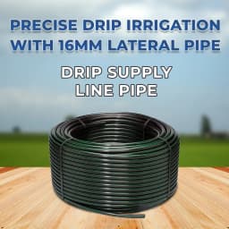 Siddhi Drip 16 MM Main Supply Line Pipe, LLDPE Material, UV Resistant, High Quality Pipe. 2