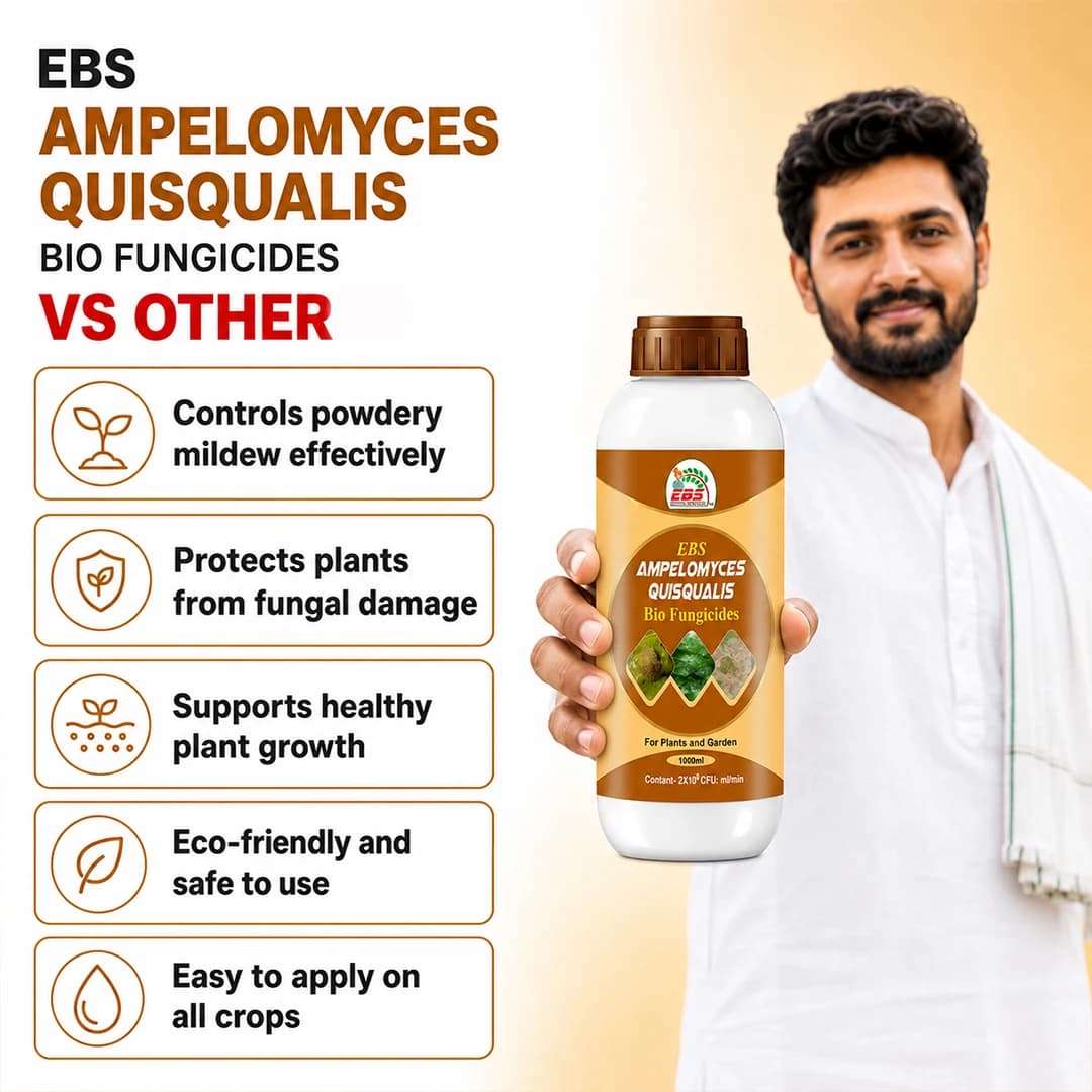 EBS ஆம்பிலோமைசிஸ் குவிஸ்குவாலிஸ் உயிரி பூஞ்சைக்கொல்லி, செடிகள், பண்ணை, நாற்றங்கால் & வீட்டுத் தோட்டத்திற்கு - Image 7