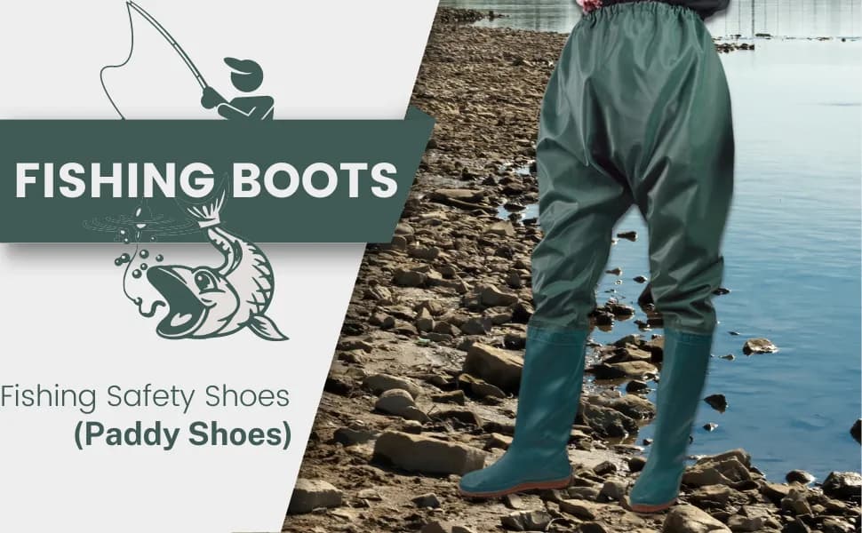 VIP Fishing Safety Shoes, Fishing Boots, Waterproof Shoes, Offers Long Lasting Comfort And Safety - Image 8