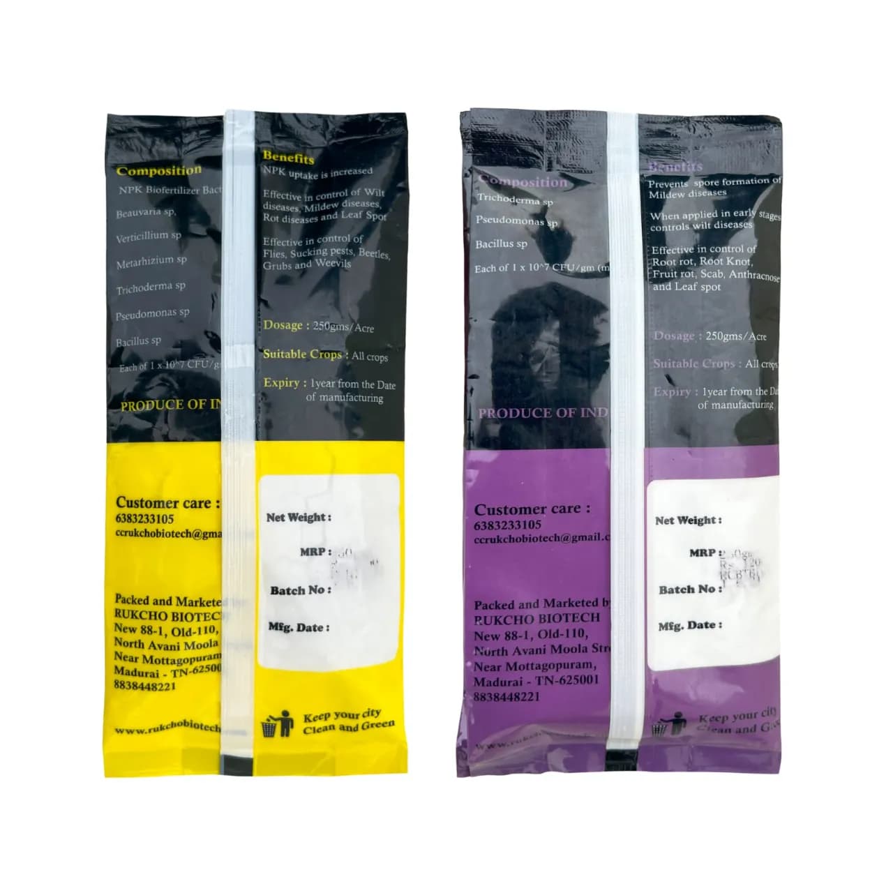 Royal Rukcho Biotech Combo (Almighty 250 Gm + Fidelity 250 Gm), Control Of All Mildew, Wilt, Root Rot, Fruit Rot - Image 2