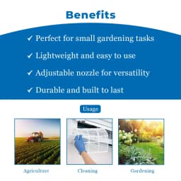 पैड कॉर्प - एंजेलो हाई प्रेशर स्प्रे पंप 2 लीटर, मजबूत और टिकाऊ प्लास्टिक स्प्रे पंप बागवानी के लिए, घर के बागवानी में उपयोग करने के लिए आसान 4