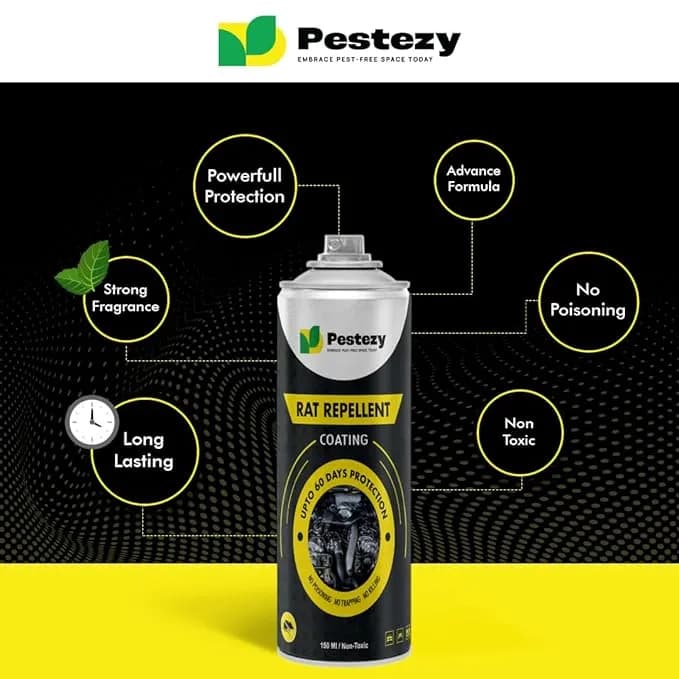 Pestezy Rat Repellent Spray Ayunix, Anti-Rodent Repellent Spray For Car, Bikes Engines, Etc. - Image 4