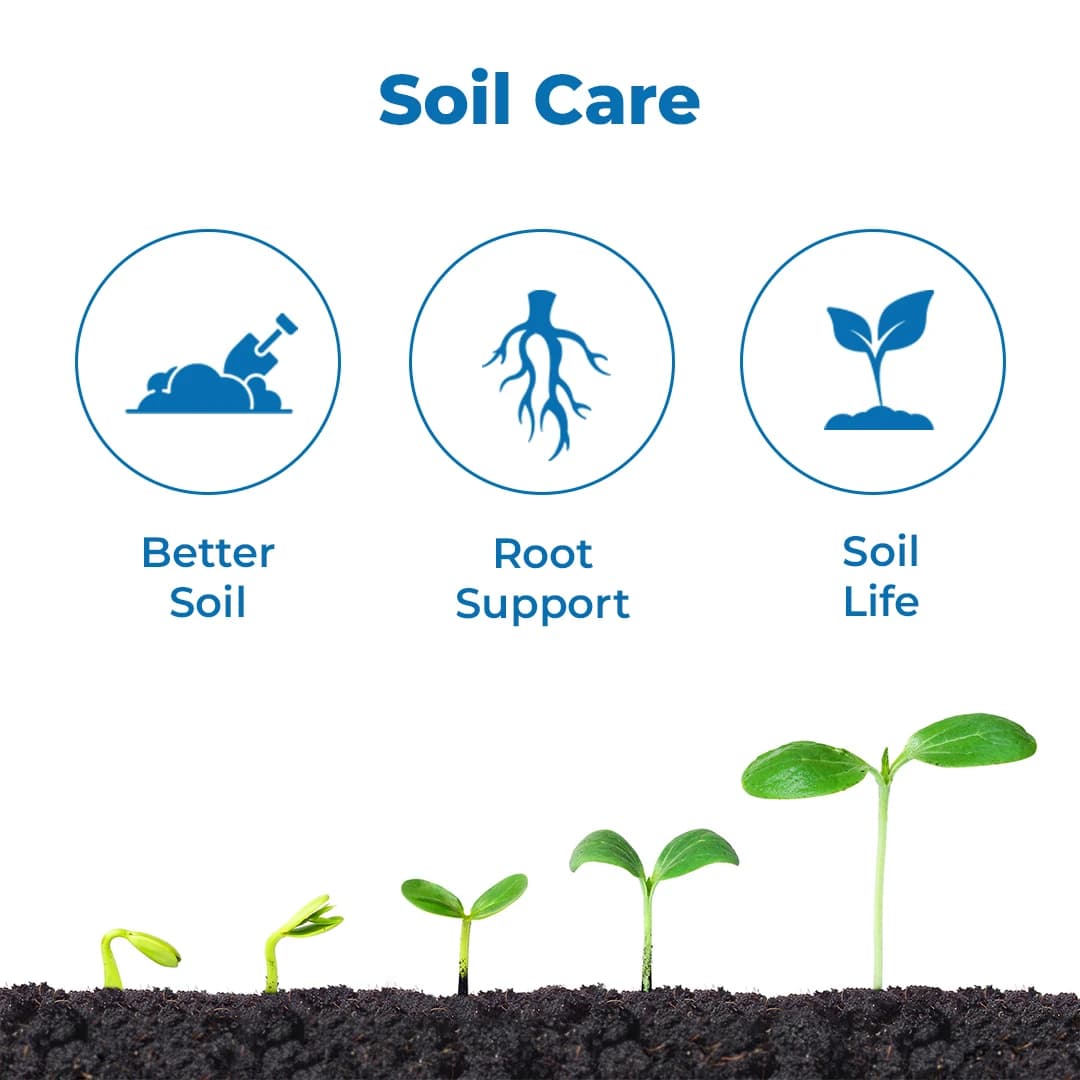 ईबीएस ह्यूमिरूट - ह्यूमिक एसिड 98%, सिलिकॉन गीला करने वाला वेटिंग एजेंट, होम गार्डन और कृषि उपयोग के लिए 100% जैविक उर्वरक - Image 3