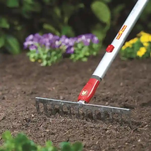 Wolf Garten Rake (DR-M 35), Suitable For Levelling Soil, Covering Grass Seed, And Raking The Garden.