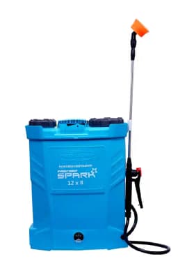Pad Corp Spark Battery Operated Sprayer, Light Weight, 16 Liter Tank Capacity (Color-Sky Blue) 6 Month Battery Warranty, Digital Volt Meter 2