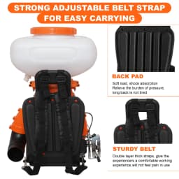 Neptune MBD-20 2 in 1 Knapsack Mist Blower, Powder Duster And Sprayer, 2-Stroke 43CC Petrol Engine, 20L Tank Capacity, Ideal for Farming & Garden 7