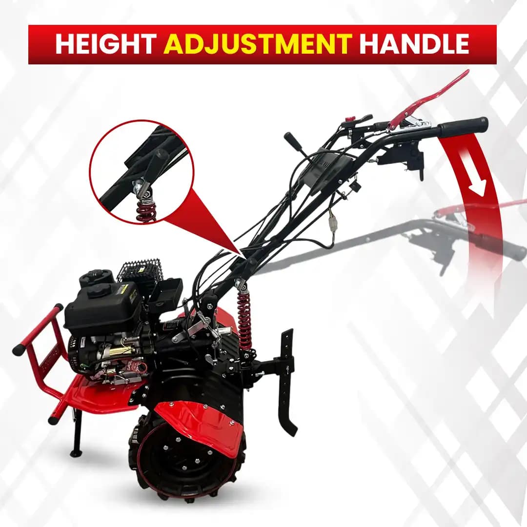 Balwaan BP-750E Black Cheetah Power Weeder, 212CC 4-Stroke Petrol Engine, 32 Blades For Efficient Weeding - Image 7