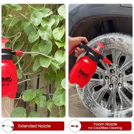 Balwaan SP 15 Manual Sprayer, Use For Herbicides, Pesticides, Fertilizers In Gardening, 1.5 L Capacity, Red Color - Image 5