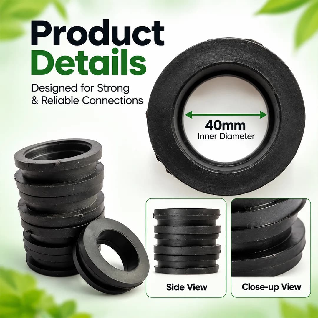 PEP సొల్యూషన్ 40mm రబ్బర్ గ్రోమెట్ రెయిన్ పైప్ కోసం, ఫిట్టింగ్ ఇరిగేషన్ ఉపకరణాలు - Image 4