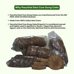 Pasuthai Desi Cow Dung Cake, Use For Agnihotra, Havan, Yagya Puja, Navratri Agyari, Cultural, Spiritual Events 9