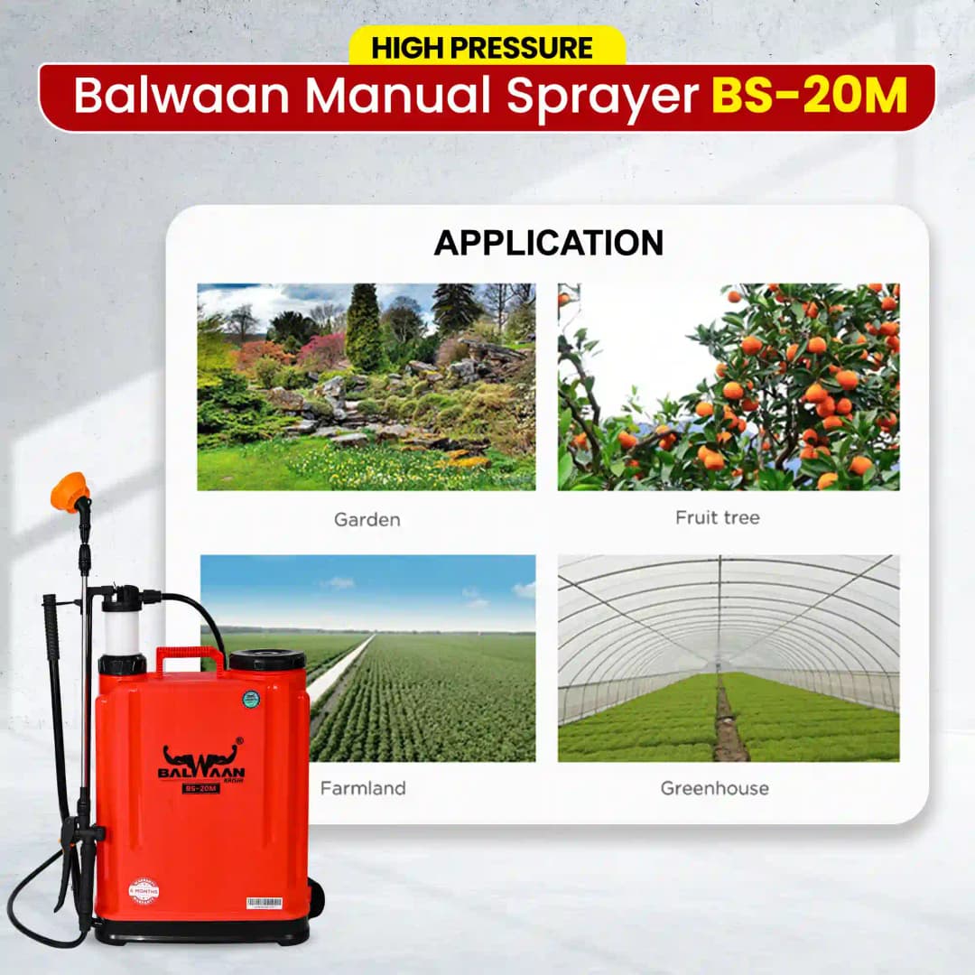 Balwaan BS-20M Gold Series Manual Sprayer, High Pressure Sprayer, Durable Material, 20 L Tank Capacity, Suitable for Spraying in Agriculture - Image 9
