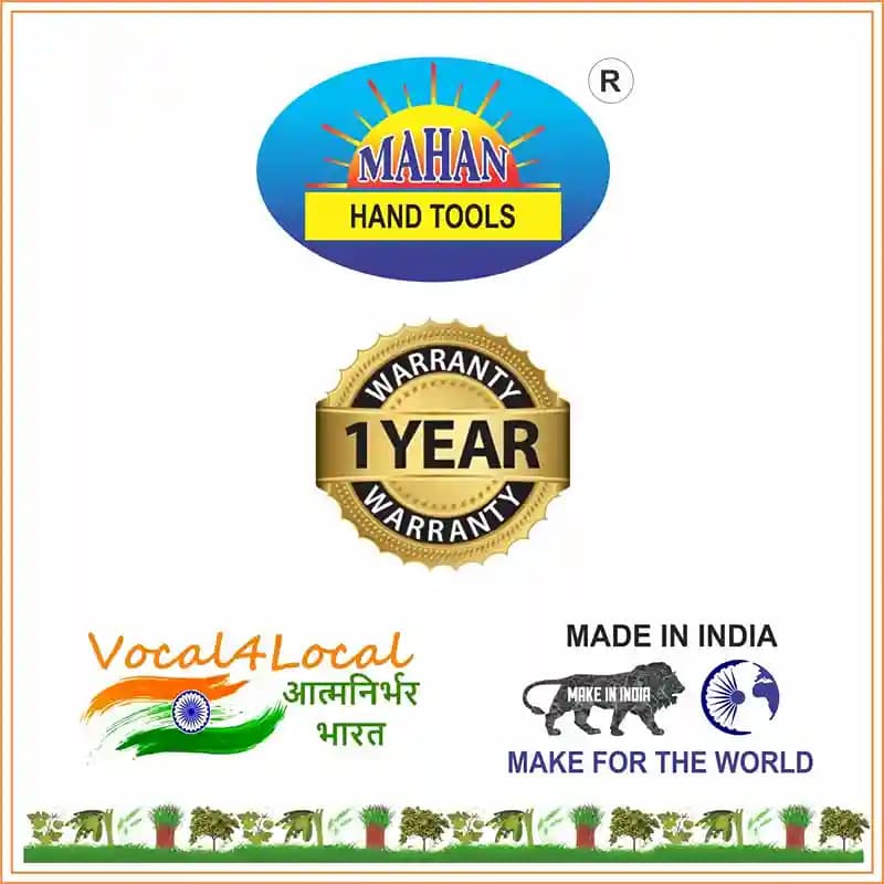 Mahan MDRRWPP-6 Manual Double Row Roller Weeder 6 Inch (2 nos) with Plant Protection Plate and Adjustable Long Handle - Image 4