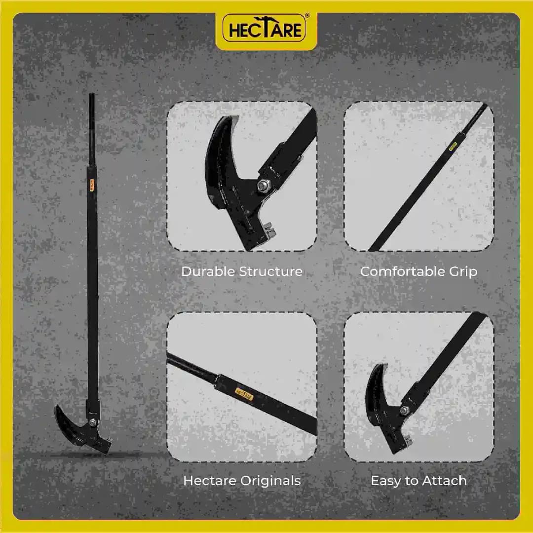 Hectare Plant Up Rooter Cum Root Puller For Removing Big Size Weeds and Plants, Made of Iron, Useful to Remove Weeds Up to 1 Inch Thickness - Image 4