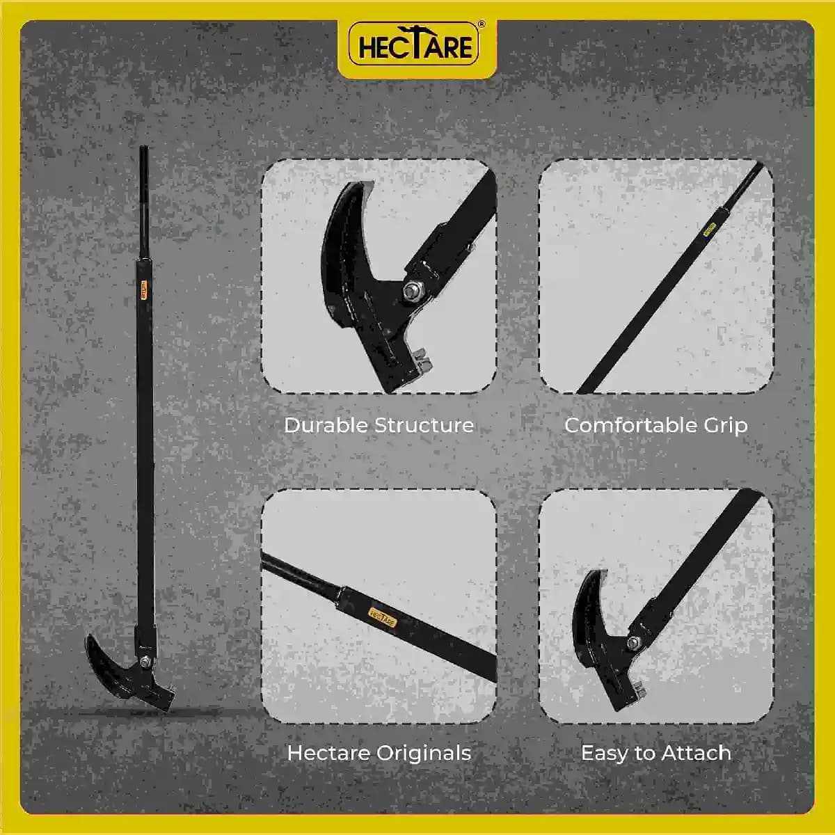 Hectare Plant Up Rooter Cum Root Puller For Removing Big Size Weeds and Plants, Made of Iron, Useful to Remove Weeds Up to 1 Inch Thickness - Image 4