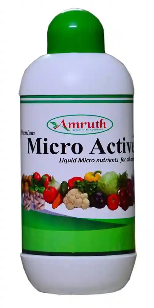 Premium Micro Active+ (Liquid Micro Nutrient + Growth promoter) Micronutrient liquid for foliar application