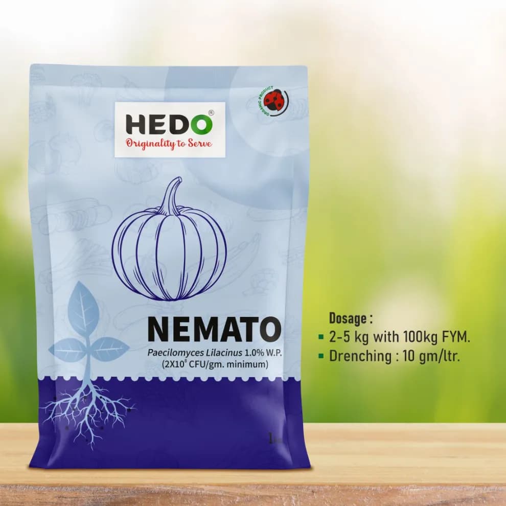 HEDO Nemato (Paecilomyces Lilacinus 1.0% WP) Bio Pesticide, Effective Against White Grubs And Other Harmful Soil Pathogens - Image 6