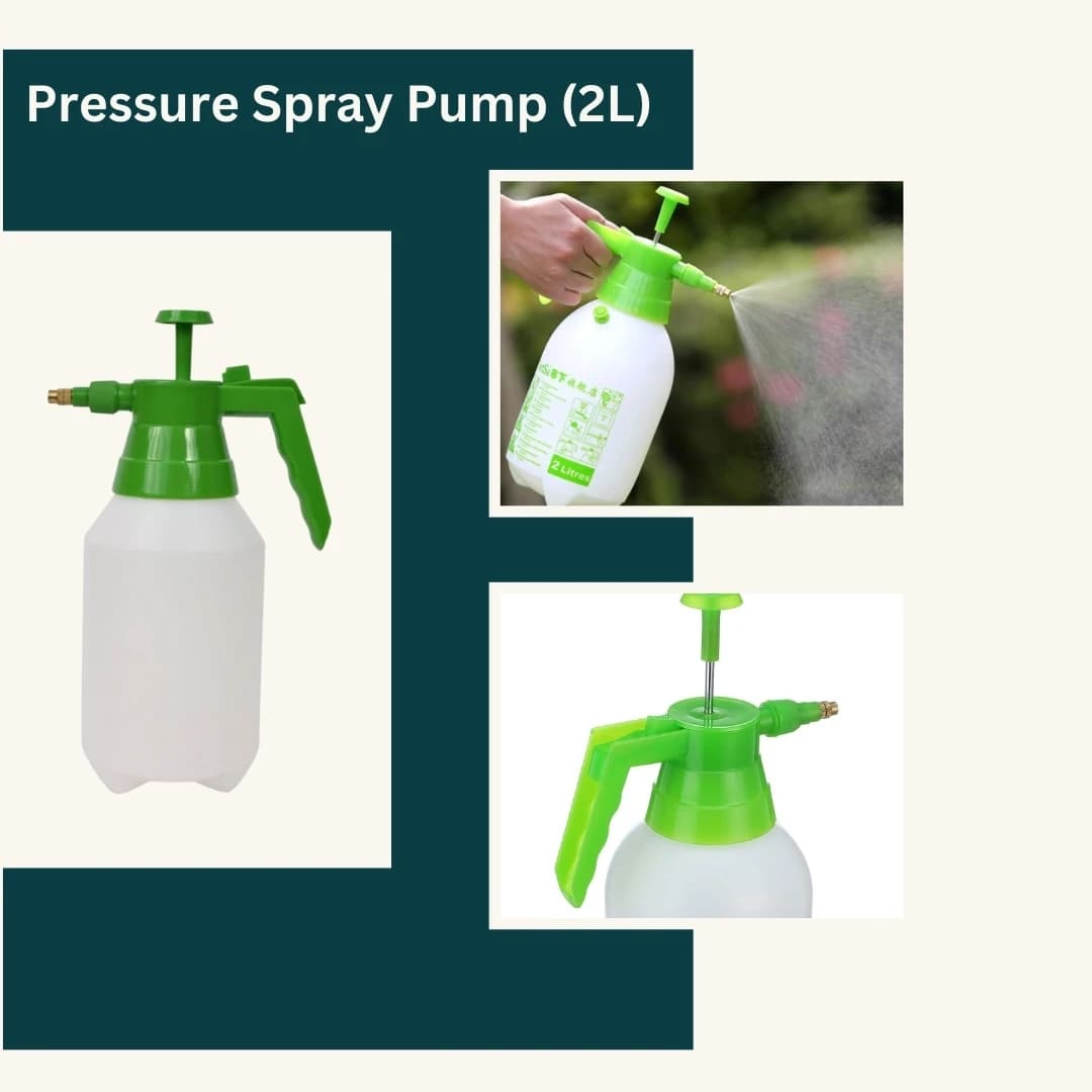 Radhe Brass Nozzle Pressure Spray Pump, 2L For Garden, Heavy Duty Material, Non-Slip Handle - Image 2