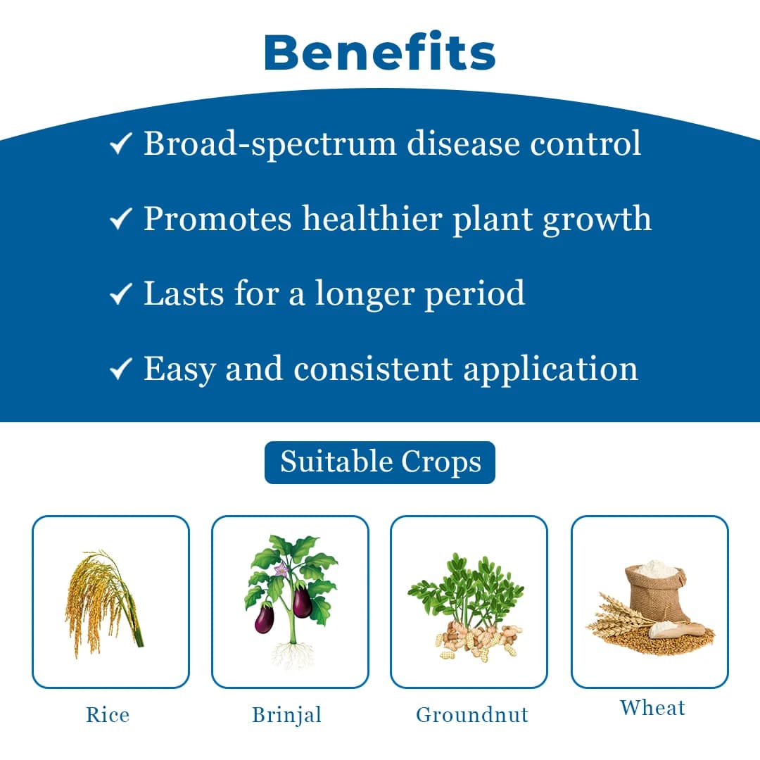 Crystal Bavistin Carbendazim 50% WP Systemic Fungicide Crop Protection Best Use. - Image 4