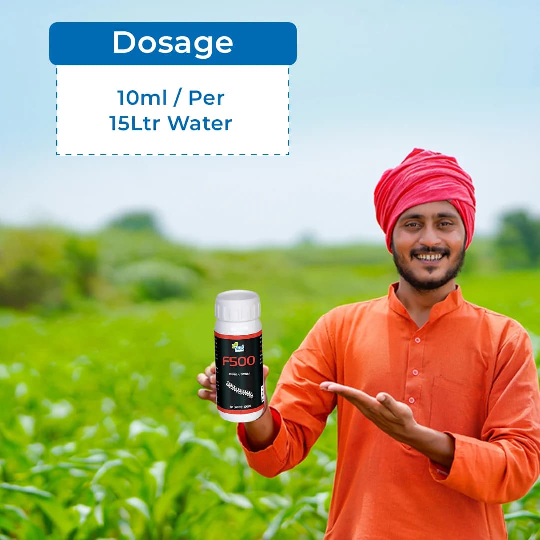 एफ500 - लार्विसाइड, सभी प्रकार के लार्वा, स्पोडोप्टेरा, हेलियोथिस, स्पॉटेड बॉलवर्म, पिंक बॉलवर्म, बैंगन लीफ माइनर, गन्ना बॉलवर्म, आदि के लिए - Image 5