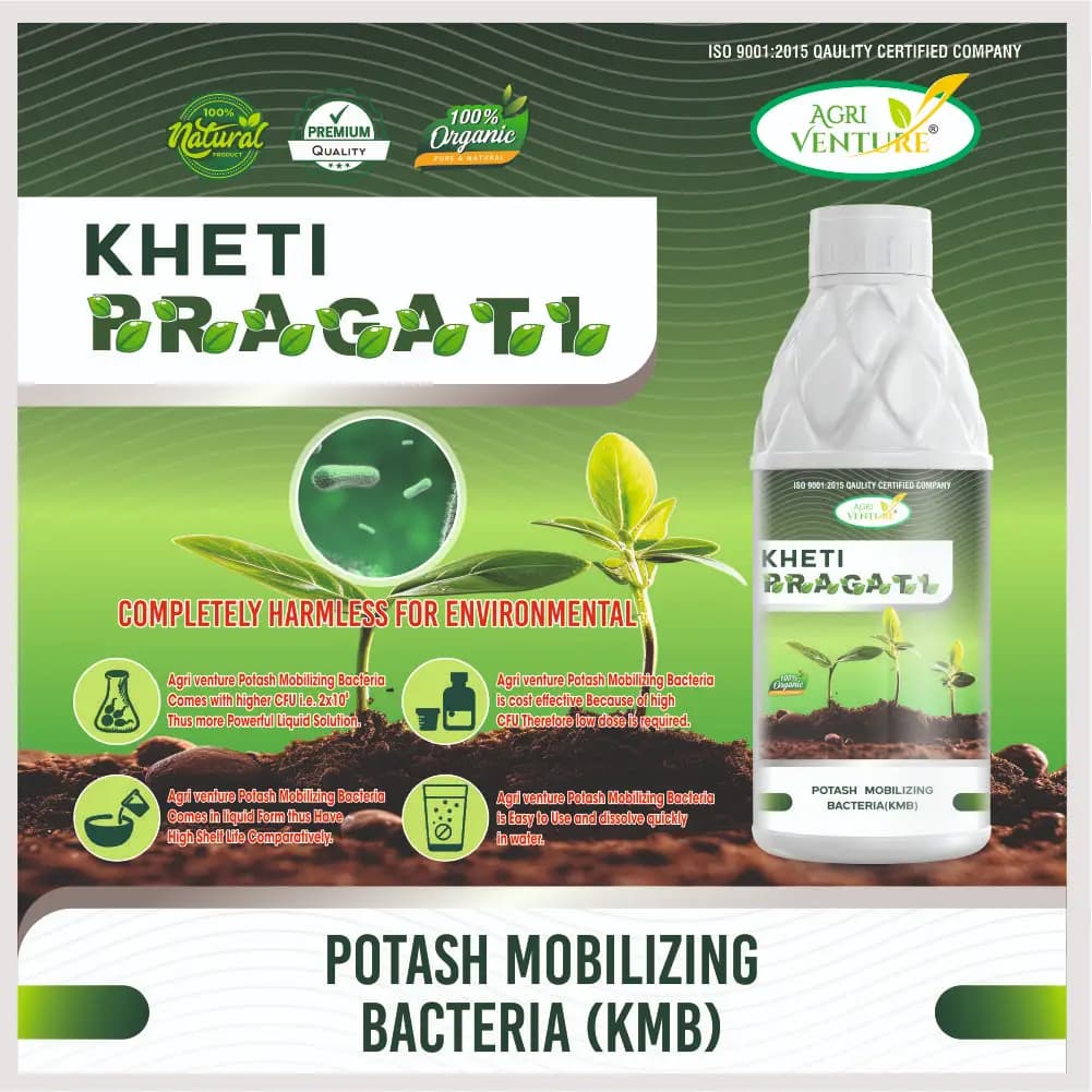 Agriventure Kheti Pragati (Kmb - Potassium Mobilizing Bacteria) Plant Growth And Development Bactericide Organic Product Bio Fertilizers - Image 4