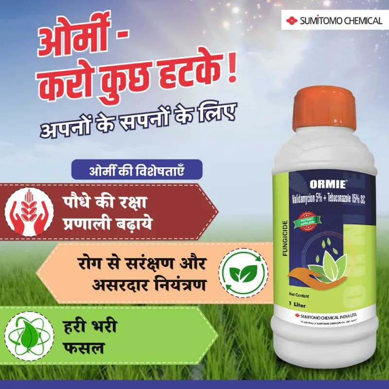 Sumitomo ORMIE Validamycin 5% + Tebuconazole 15% SC Fungicide, Effective For Fungal Disease Control - Image 3