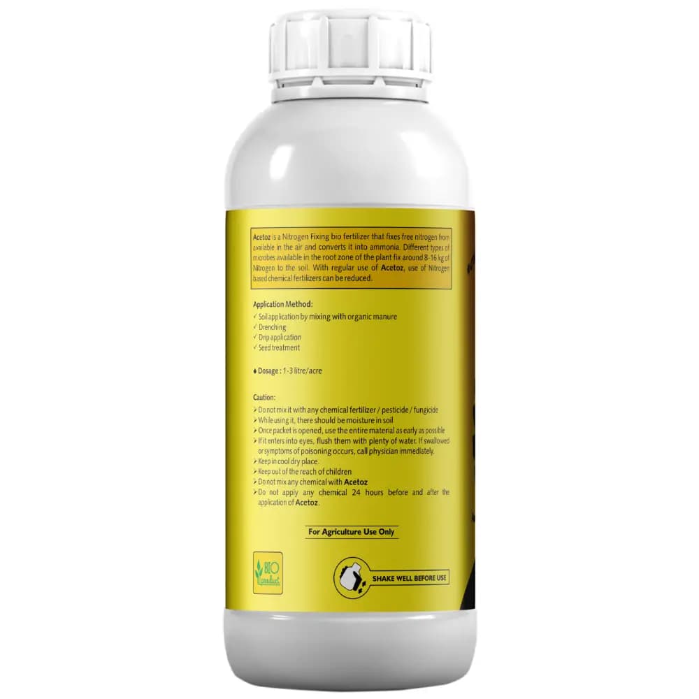 Utkarsh Acetoz (Acetobacter Nitrogen Fixing Microbes) Bio Fertilizer, Cost-Effective, Increases Yield and Nutrient Uptake - Image 3