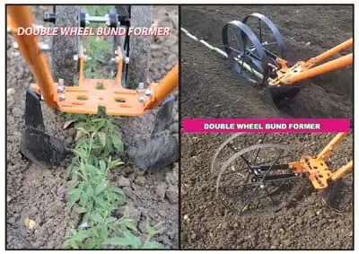 MAHAN MWH Manual Wheel Hoe with Oscillating Hoe, Plow Set, Cultivation Teeth, Marker - Image 5