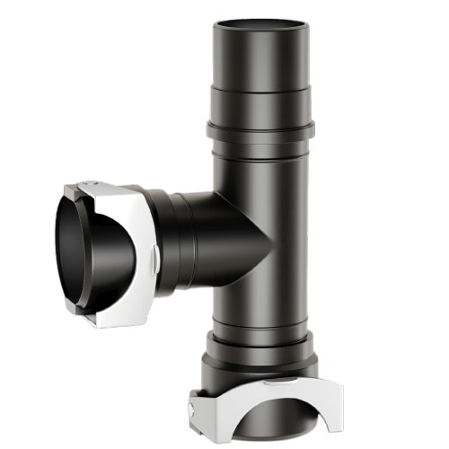 Bhumi Tee With Coupler For Three Way Pipe Connection