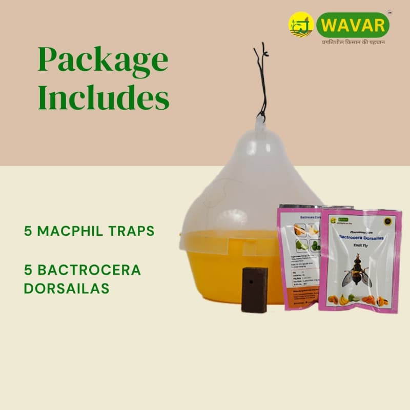 WAVAR Bactrocera Dorsalis Macphil Trap, Easy To Install, Effective Fruit Fly Control - Image 2