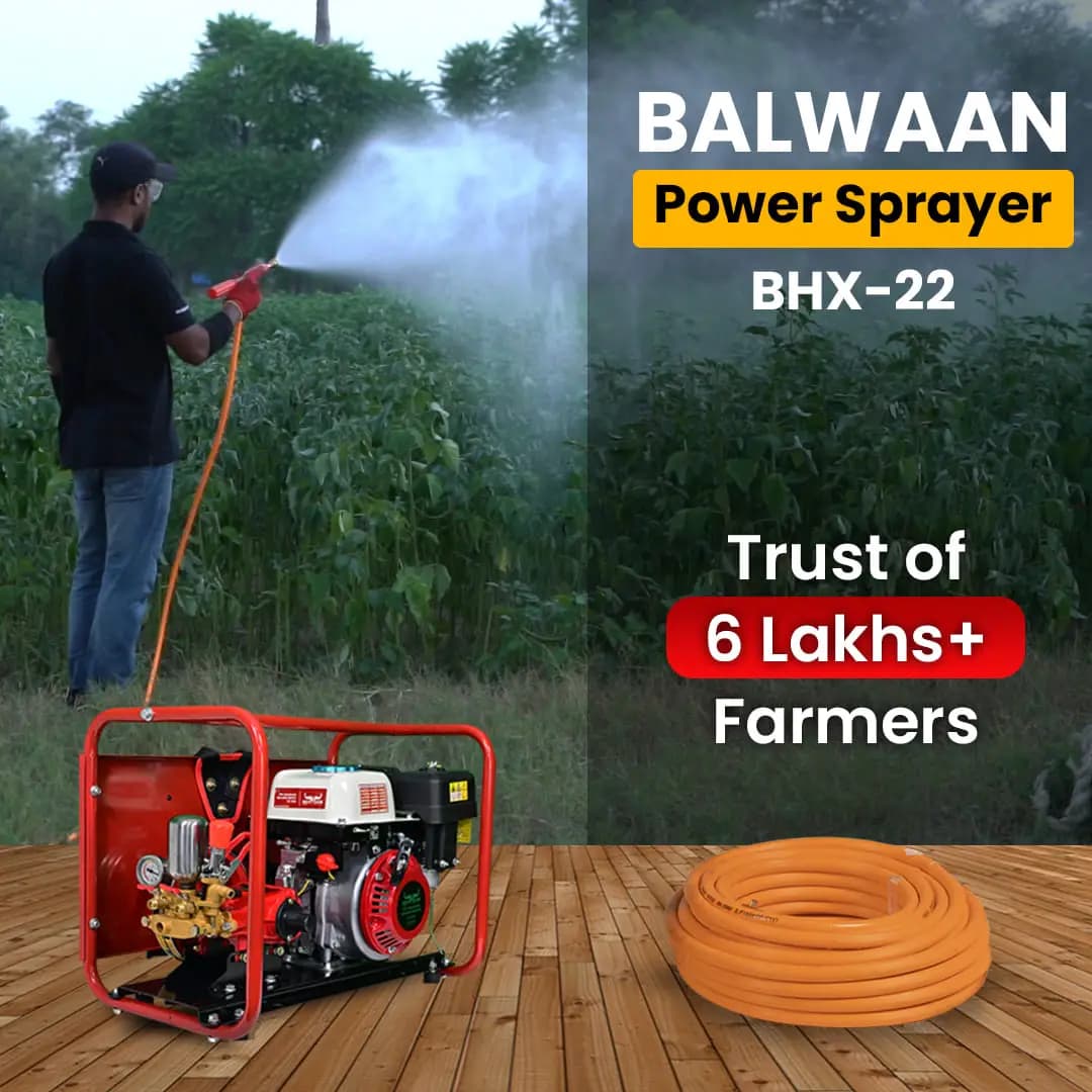 Balwaan BHX-22 Portable Power Sprayer, HTP Sprayer, 4 Stroke, 80 cc Petrol Engine - Image 6