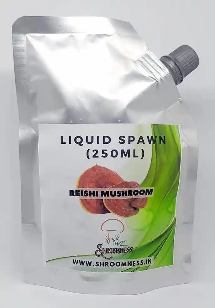 Shroomness Reishi Mushroom Liquid Spawn, 100% Clean, Concentrated, Active Mycelium Liquid Spawn
